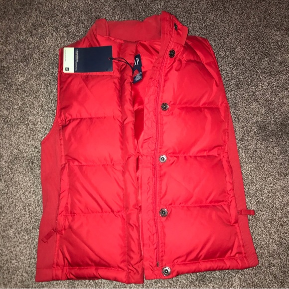 The Gap Jackets & Blazers - GAP "Premium" Down Red Winter Vest Y2K Super Rare Excellent Quality NEW